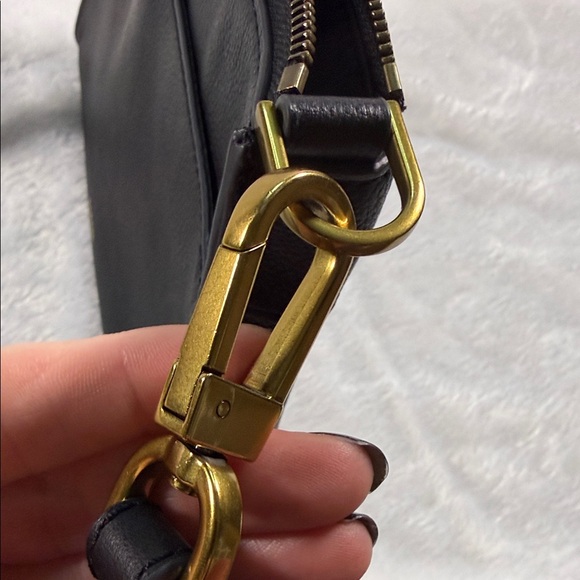 Fossil Black Leather Shoulder Bag - Picture 10 of 11